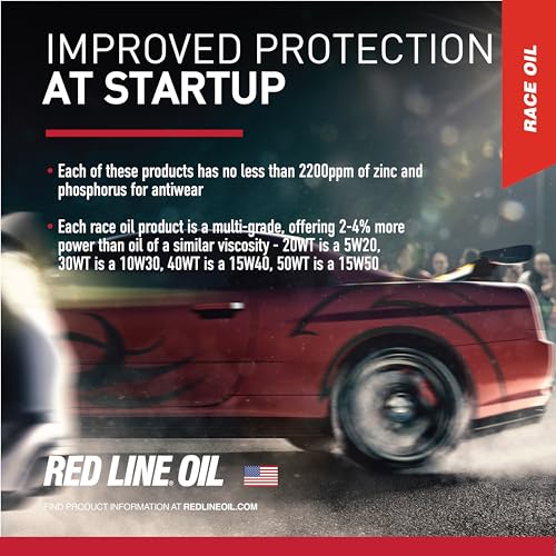 Aceite para motor sintético 15W40 Red Line 1 cuarto miniatura 5