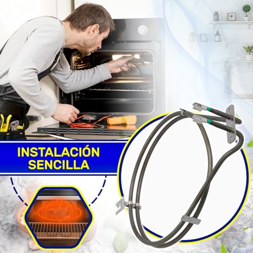 Rundschreiben Heizelement für Backöfen 230V 2100W Originalcode 00435829 435829 00443340 443340 für Bosch für Balay für Siemens C00298566 für Indesit für Whirlpool - Garantie 10 Jahre - MONTERAL