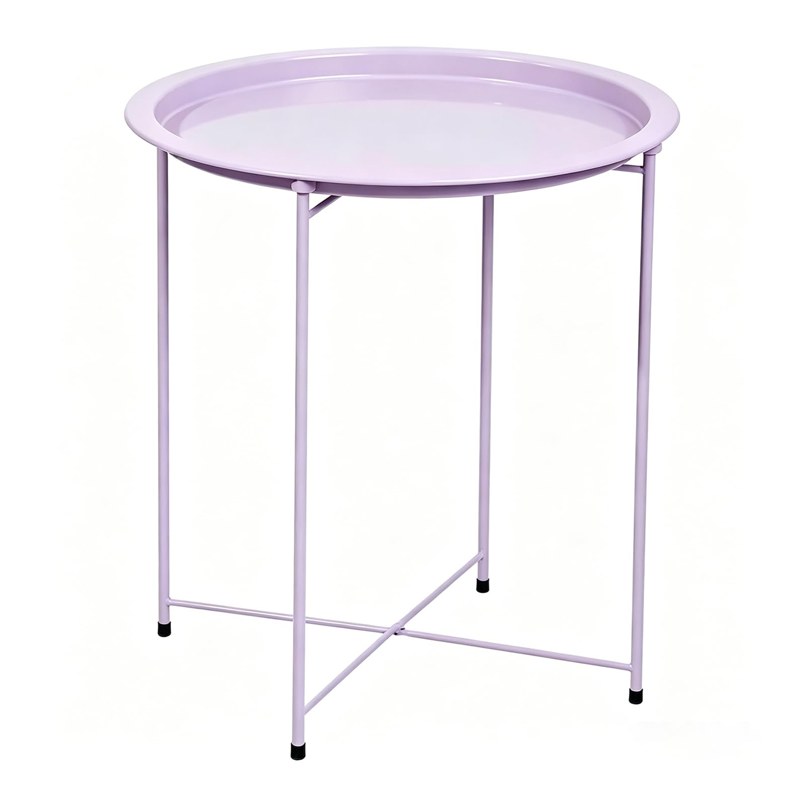 ATRBNCX Modern Metal Plant Stand Indoor Outdoor, Corner Shelving Rack With Removable Tray, Tall Planter Display Table For Home, Garden, Patio, Bathroom(Color:Purple)