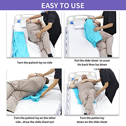 Image of 27 inchx39 inch Tubular Transfer Slide Sheet for Patient Transfer,Washable and Reusable Sliding Sheets to Move Elderly Safety,Moving Bedridden Patients from Bed,Car, Wheelchair, Hospital or Home Care