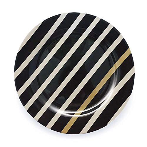 image for Bowla 12-Piece Melamine Dinnerware Set - Service for 4 (Moden Strip IV