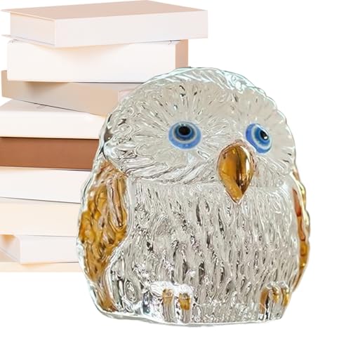 Bsbkoj Figuras de búho Brillante de para Navidad, Acción de Gracias, cumpleaños, Familiares, Amigos, Sala de Estar, Dormitorio, alféizar de la Ventana, Estatua Decorativa de búho para