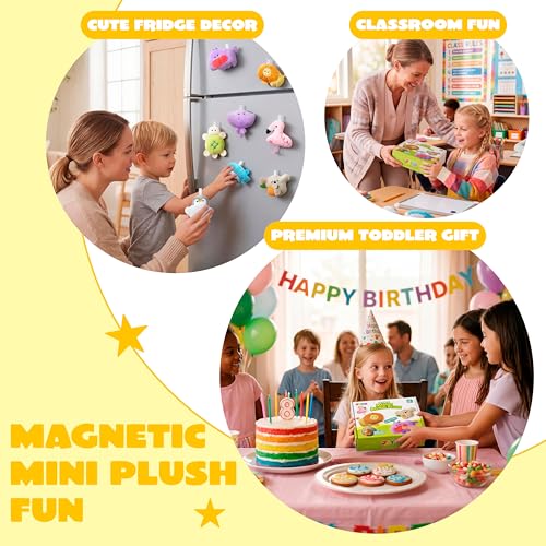 Set de 8 Imanes Decorativos de Peluche para Niños 2.5" miniatura 5