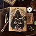 Blank Spell Book of Shadows Leather Journal With Lock Clasp Gothic Decor Prop Vintage Handmade Leather Diary Printed Horror Magic Antique Witchcraft Wiccan Notebook hocus pocus halloween decorations