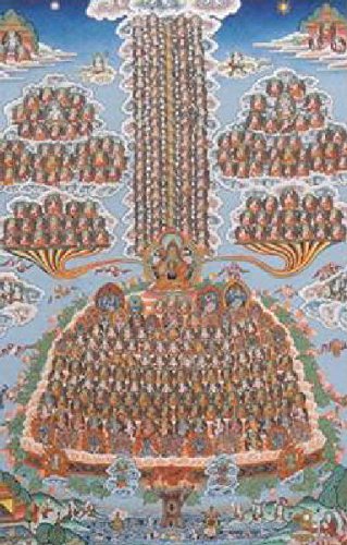 Amazon｜チベット仏画 パッサンラマ『集会樹 10725』真筆 チベット仏教