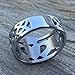Magik 1-2 Pc Stainless Steel Mens Celtic Irish Claddagh Wedding Band Ring Size 6-10 (1 Pack, 9)