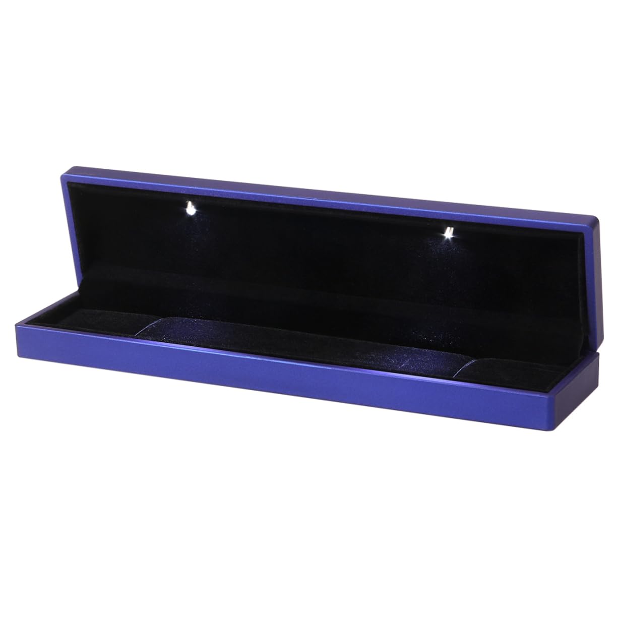 DEARMAMYBox Jewelry Boxes with Lids Necklace Case LED Hot Air Balloon Earrings Blue