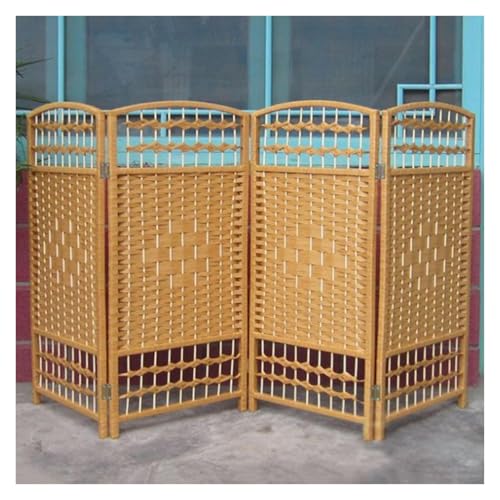 Cloison de séparation écran de confidentialité marron 6 panneaux pour intérieur modulable