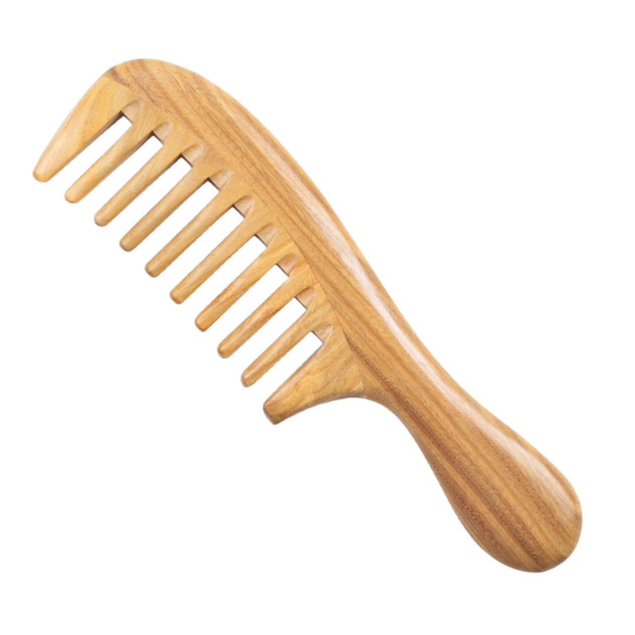 FRCOLOR Lot De 3 Peignes De Coiffure En Bois De Santal Naturel Brosses À Cheveux En Bois - Fonction Statique Pour Les Longueurs De Cheveux