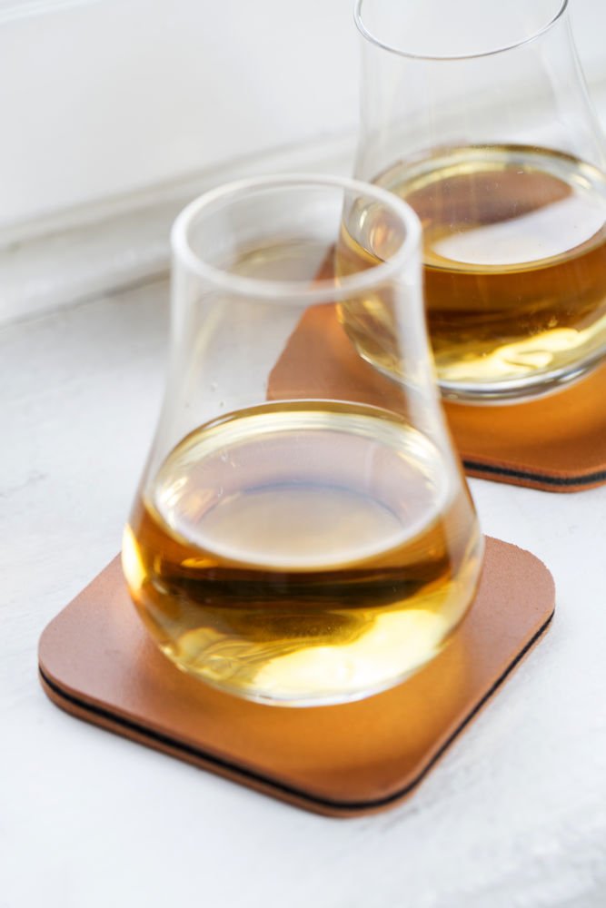 Sagaform Lot de 2 verres à whisky en cristal pour whisky, rhum, brandy, cognac | Ensemble de dégustation de whisky en cristal – Boîte de 2