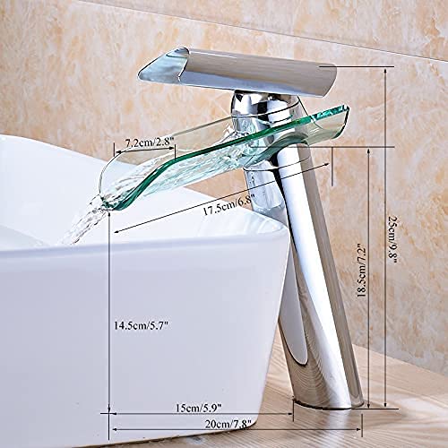 Robinet de baignoire cascade résistant au calcaire avec mitigeur laiton 5 trous