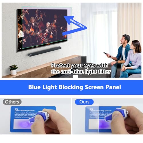 Filtre TV anti-reflet mat haute performance pour écran 65 pouces