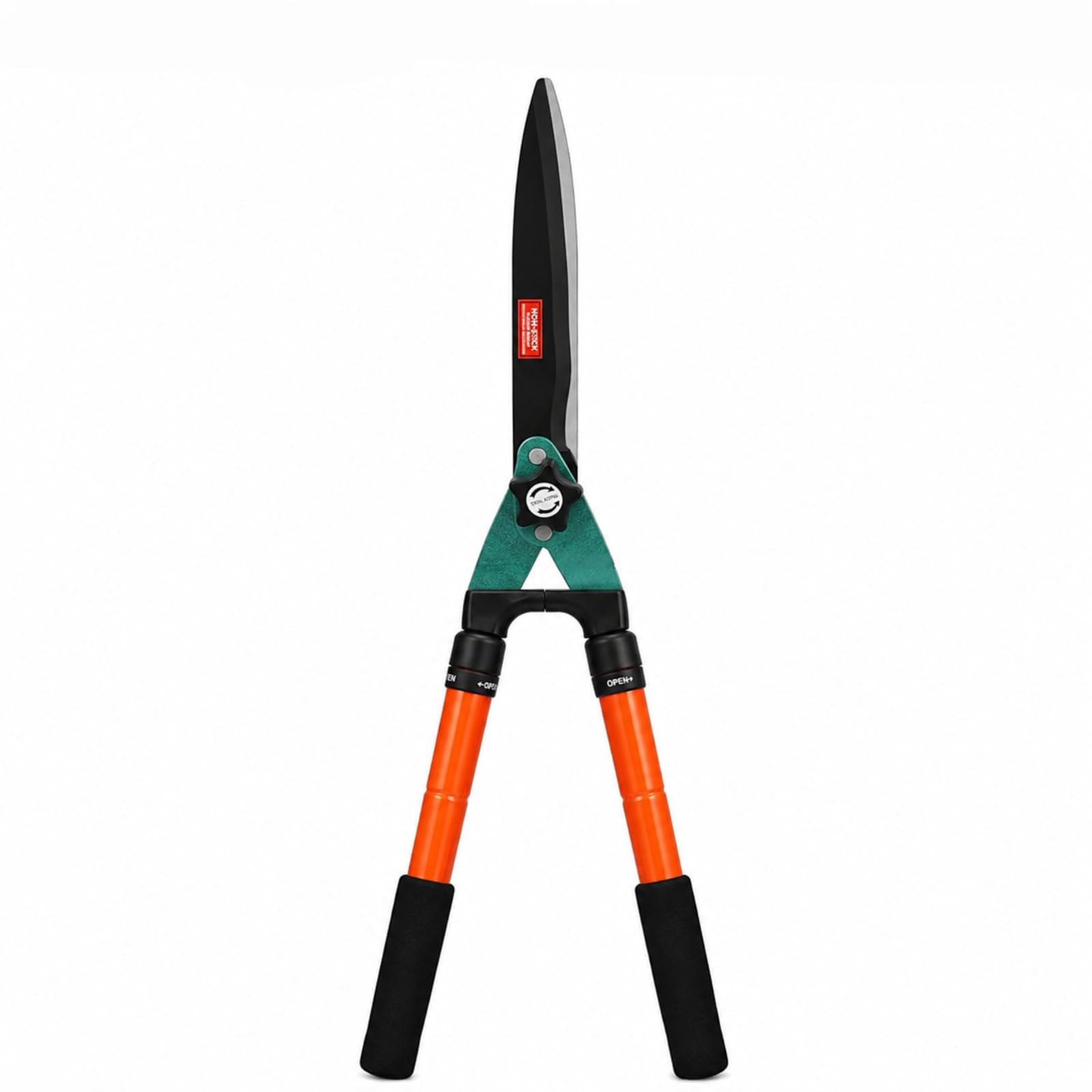 Telescopic Hedge Shears | Extendable Garden Hedge Clippers | Carbon Steel Blades | Soft Grip Handles | Manual Hedge Trimming Tool for Shrubs, Bushes & Garden Maintenance