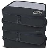 Dot&Dot Medium Packing Cubes - Black, 4-Piece Set