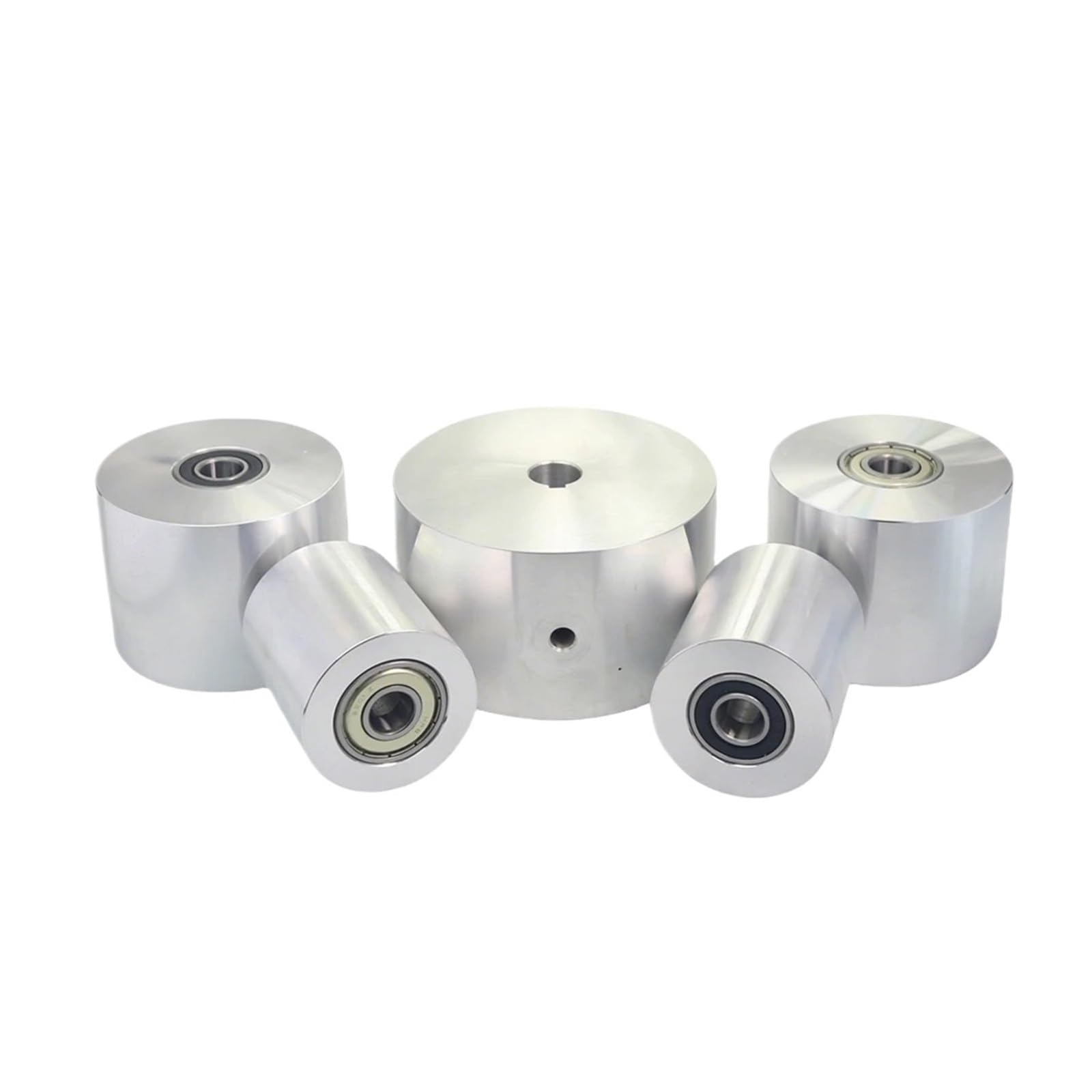 1 Uds. Lijadora de correa rueda totalmente aluminio 50-200mm, polea contacto, activa(120x70x24mm K6x3)