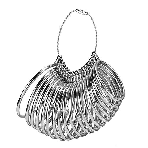 Jenngaoo Calibreur de Bracelet, Outil de Mesure de la Taille du Poignet du Bracelet en Alliage Réglable Outil de Mesure de la Jauge de Taille du Poignet(#1) Cover