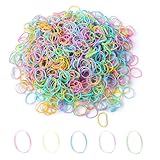 1200 Pièces, Mini Chouchous Colorés, Mini Élastiques, Petit Elastique Cheveux, Elastique Cheveux, pour Enfants, Bébé, Filles, Petites Dreadlocks, Coiffure de Mariage