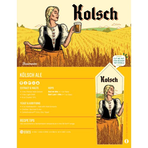 KOLSCH Premium Beer Ingredient Extract Kit - Makes 5 Gallons