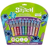 Stitch 10-teiliger Lipgloss auf Pflanzenbasis, Partygeschenke für Mädchen, erstes Make-up-Set für Mädchen, perfekt für Partys, Übernachtungen und Geburtstagsgeschenke, ab 3 Jahren, von Townley Girl