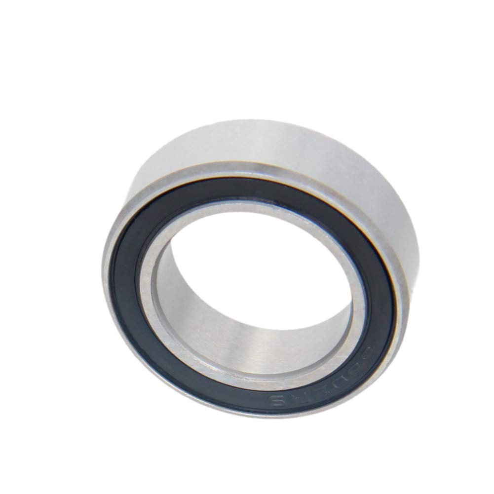 Othmro 2Pcs 63802-2RS Deep Groove Ball Bearings, Double Sealed Bearings, High Carbon Chromium Bearing Steel Roller Guide Bearing, 15x24x7mm Ball Bearings for Scooters Skateboards