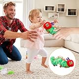 Umllpet Raupe Nimmersatt Kuscheltier, 25cm Kleine Raupe Weiche Plüschtier Baby Stofftier Spielzeug Geburtstag Geschenk für Kinder