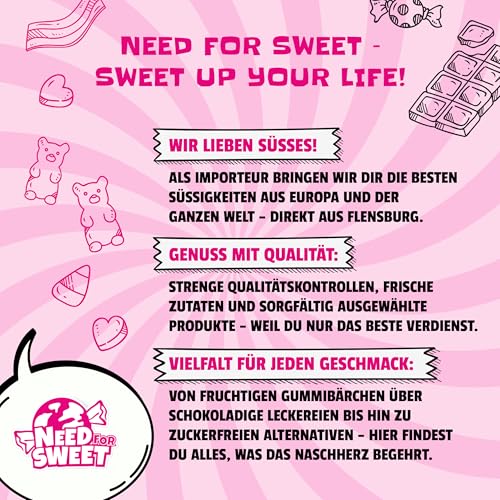 Nordthy Zuckerfreie Süßigkeiten Mix 290g – Original Dänisches Weingummi/Fruchtgummi ohne Zucker – Low Calorie Gummibärchen/Colaflaschen/Herzen/Mini Gums – Gesunde Diabetiker Süssigkeiten