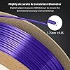 DURAMIC 3D PLA Filament 1.75mm 1kg Spool, Jam-Free High Stifness 3D Printing Filament with Cardboard Spool, No-Tangling No-Clogging Dimensional Accuracy 99% +/- 0.03 mm Silk Purple 1 Pack #1