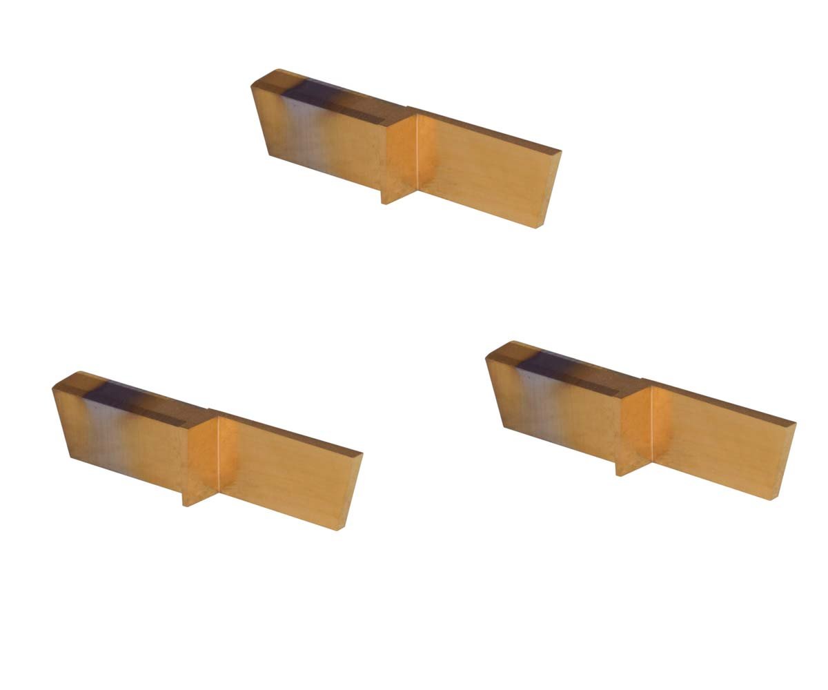 THINBIT 3 Pack LGPT045D5R7LC 'L' Series, TiN Coated Carbide, Parting Insert for Stainless Steel Without Interrupted Cuts