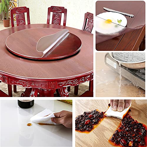 Nappe en plastique mat imperméable et anti-rayures pour votre dîner de famille
