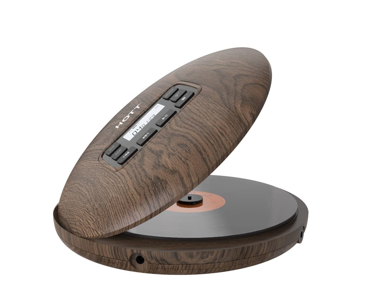 Portátil CD Jugador con protección Anti-Skip Earbudos estéreo-Grano de Nuez CD-R/CD-RW / MP3 Compatible DE Alta FIDELIDAD Jugador Super Battery Life-Home Car & Travel