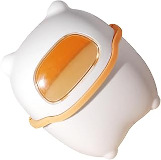 SOESFOUFU Desktop Trash Can Mini Desk Mini Animals Office Trash Can Bear Wastebasket Desktop Trash Bin Tiny Trash Can Pp Yellow Adorable Trash Can Mini Desk Trash Can Lovely Trash Can Car