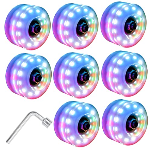 Roues lumineuses de rechange skateboard bleu pour remplacer des roues usées