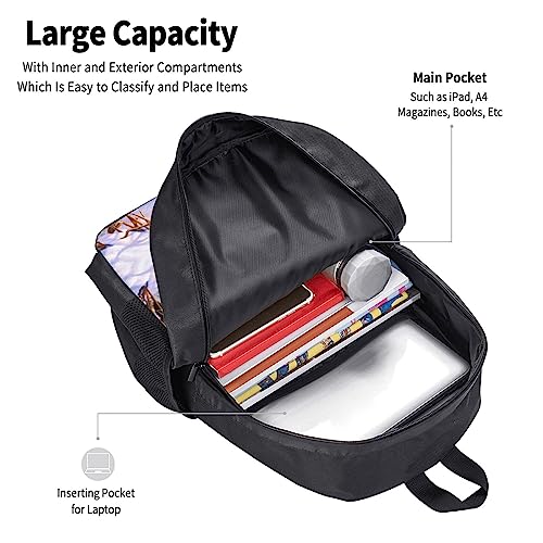 Sac à dos coucher de soleil grand volume avec compartiment PC et toile imperméable - 5