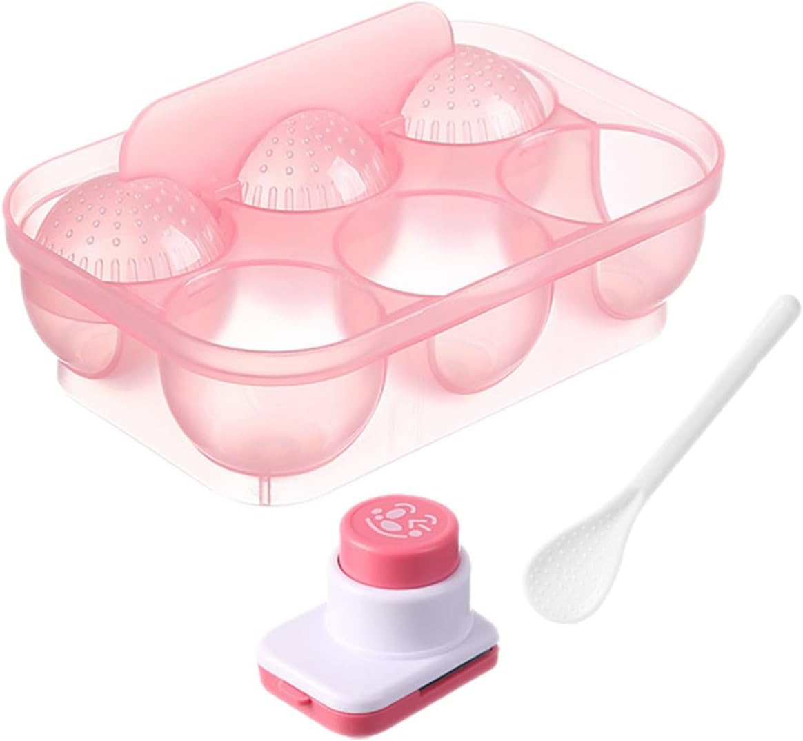 PRETYZOOM 3sets Easy to Use Rice Ball Mould Sushi Mold Maker for Rice Balls Sushi Cakes