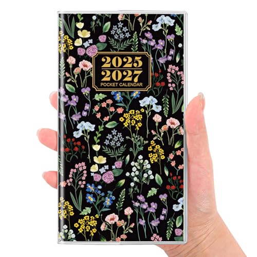 SKYDUE Pocket Calendar 2025-2027, Pocket Planner 2025-2026, Monthly Planner Jul 2025- Dec 2027 for Purse, 6.7