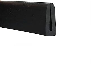 U-Seal Channel Edge Protector Sheet,U Channel Edge Trim Seal,U Shaped Sealing Strip 3.28Ft Black Rubber Weather Stripping Insulation Edge Sealing Strip, 11mmx11mm (Size : 11mm x 11mm)