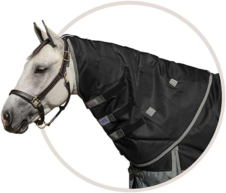 Dura-Tech Viking Midweight Insulation Turnout Horse Neck Cover | Horse Blankets Neck Protection | Horse Blankets for Winter Waterproof | Durable Horse Hood
