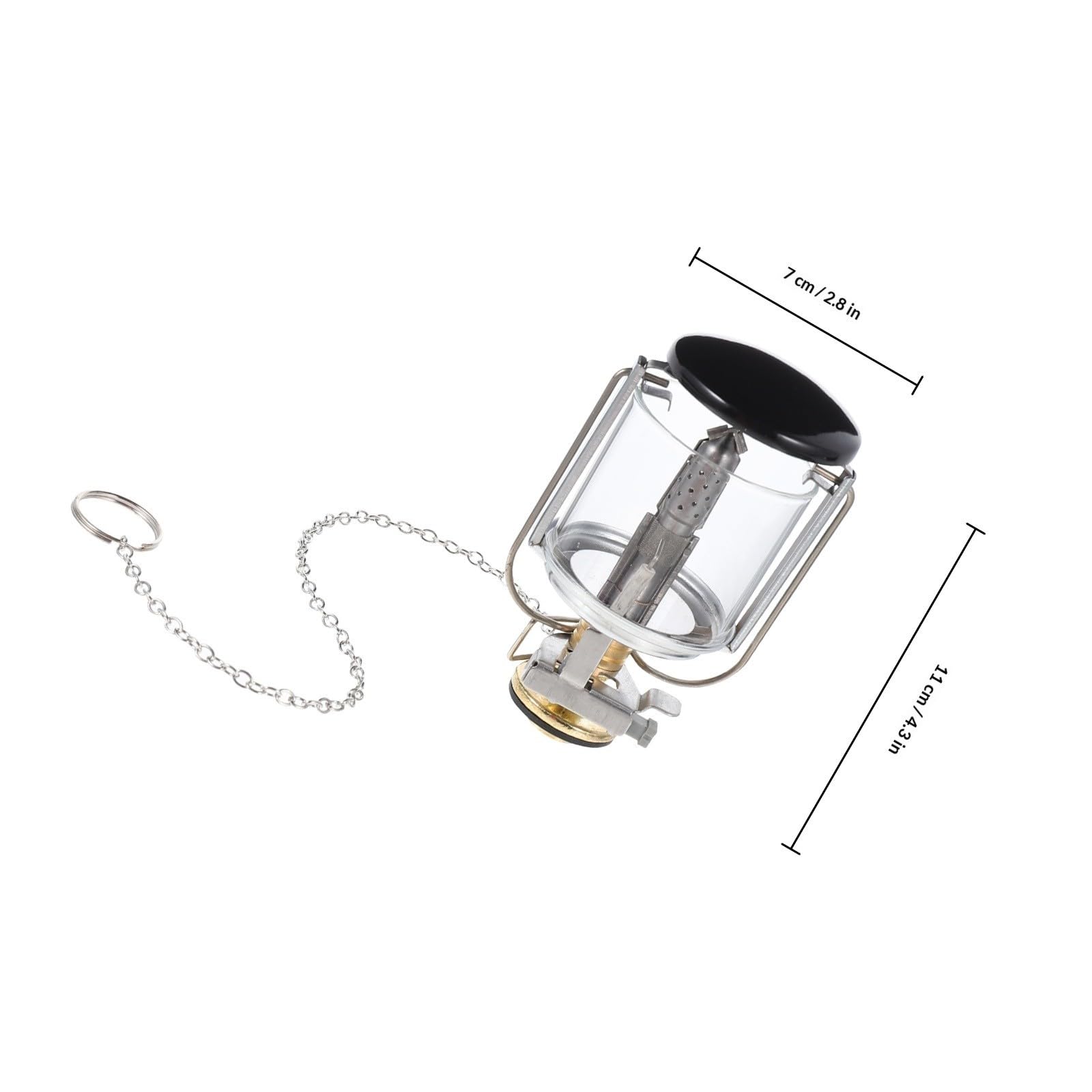 Lampada da Campeggio a Gas 600w in Rame e Acciaio Inox