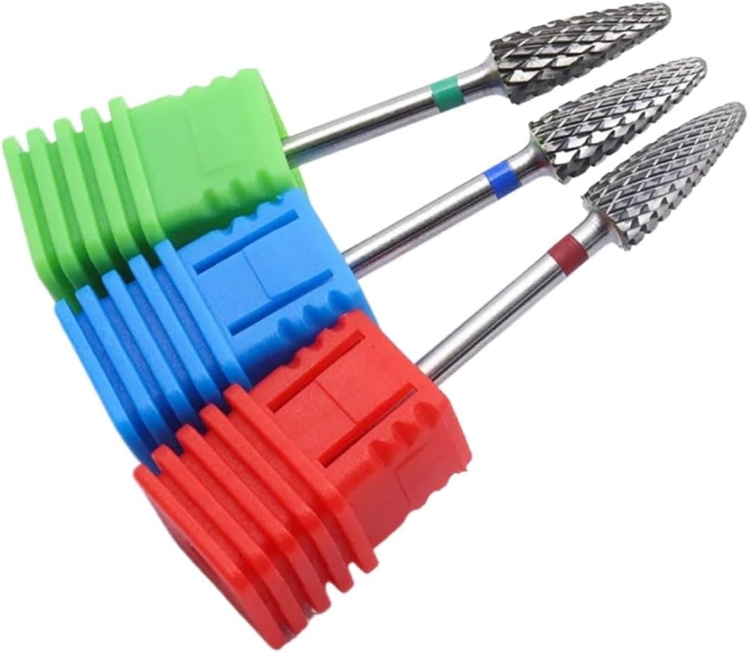1Pcs big small Professional Nail Art Electric Drill Machine Manicure Pedicure Accessories Carbide nail drill bit(5mm C 10pcs)