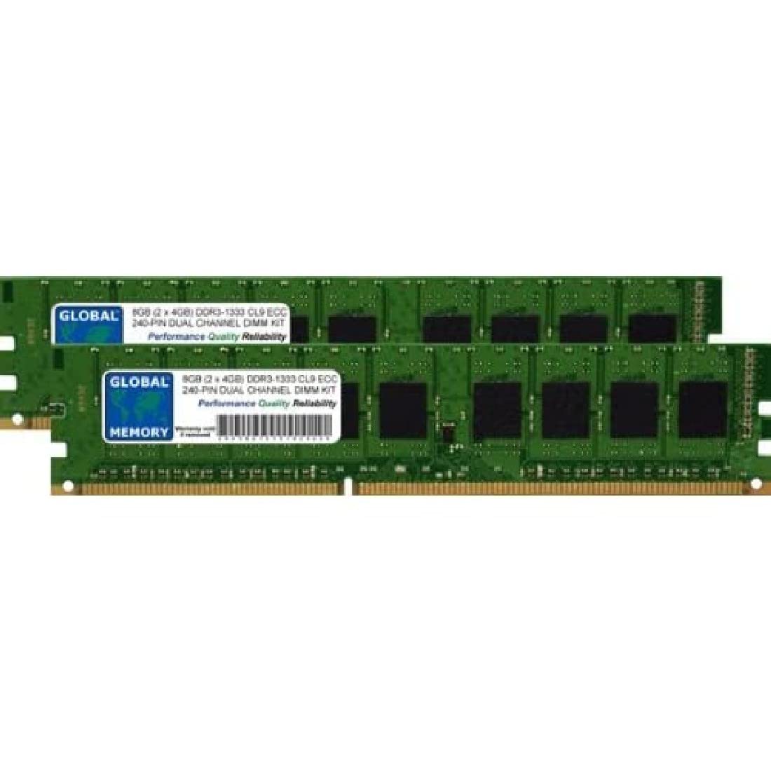 Memoria RAM DDR3 1333MHz de 8GB Kit 2x4GB UDIMM ECC para Servidores y Placas Base 2