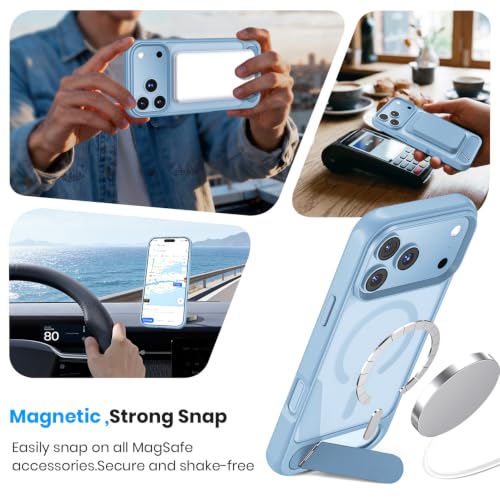 Hoerrye do iPhone 18 Pro etui do MagSafe, jasnoniebieskie