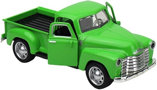 Toyvian Modelo de autos clásicos de metal, molde a presión, figura de camioneta antigua, de aleación, vintage, coleccionable, automóvil, mini