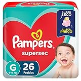 FRALDA PAMPERS SUPERSEC PCTAO G 26UN