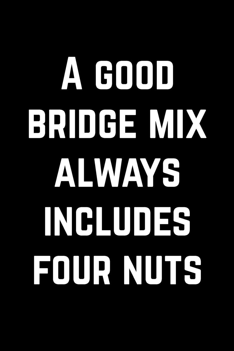 Gift Notebook for Bridge Players, Blank Lined Journal | A Good Bridge Mix: College Ruled