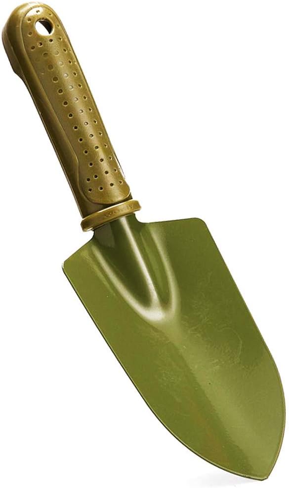 Solution4Patio Bend-proof Garden Trowel 10" L x 3.2" W Carbon Steel Garden Shovel Rust Resistant PE Ergo Grip 10 Years Warranty Garden Hand Tools for Planting, Weeding, Moving and Smoothing Soil #2048