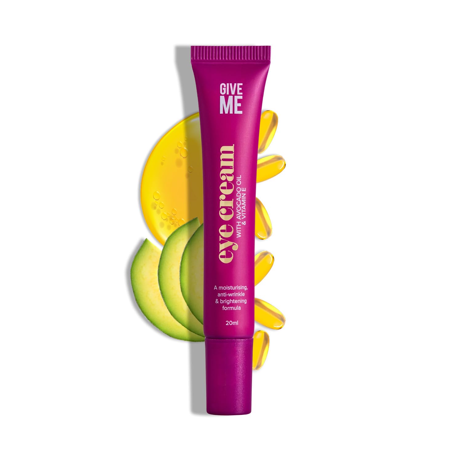 Cosmetics Eye Cream, Anti-Aging Brightening Vitamin E, Anti Wrinkle for Dark Circles and Puffy Eyes, Hydrates Brightens Reduces Inflammation