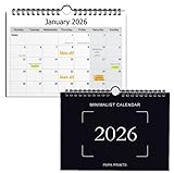 Calendar 2026 UK Monthly Planner 2026 A4 Monthly Wall Planner Ideal for Home, Office, School & Family 12 Month-to-View Calendar for Holidays, Work Organisation & Scheduling (Minimalist Calendar)