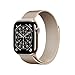 Produktbild Apple Watch Series 11 GPS + Cellular 42 mm Smartwatch mit Titangehäuse in Gold und Milanaise Armband in Gold, Schlafindex, Fitnesstracker, Gesundheitsüberwachung, Always-On Display, Wasserschutz
