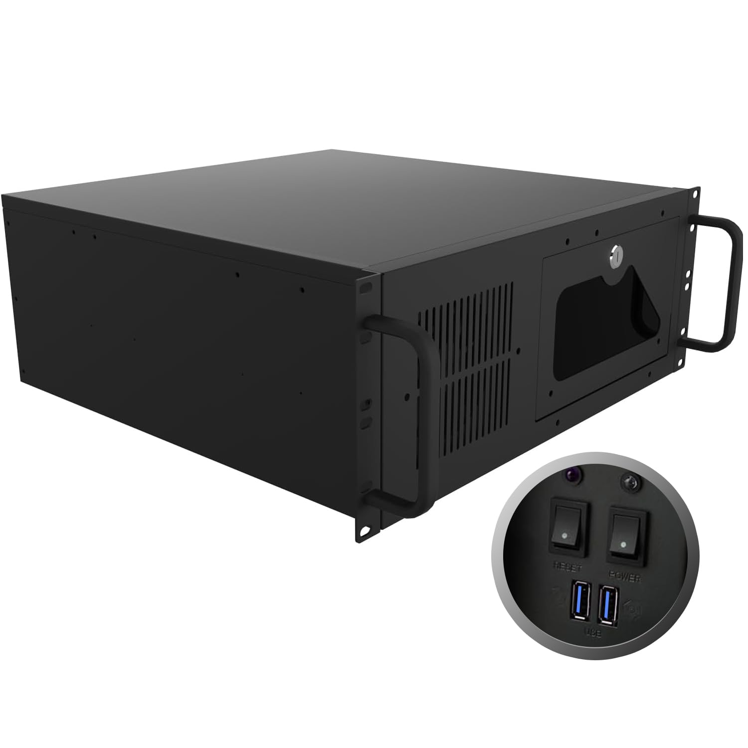 4U Server Chassis:7x3.5 HDD Bays