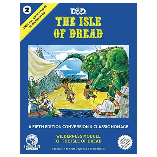 Goodman Games Original Adventures Reincarnated #2 - The Isle of Dread RPG for Adults, Family and Kids 13 Years Old and Up (5E Adventure, Hardback RPG)